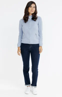 Pulls & Cardigans<Armand Thiery CARDIGAN ZIPPE - Bleuciel