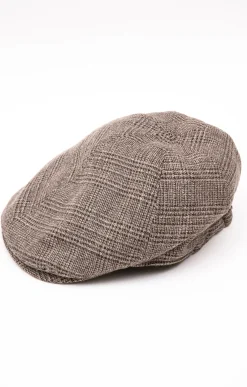 Accessoires<Armand Thiery CASQUETTE PLATE CARREAUX - Beige