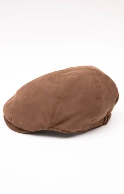 Accessoires<Armand Thiery CASQUETTE PLATE SUEDINE - Camel