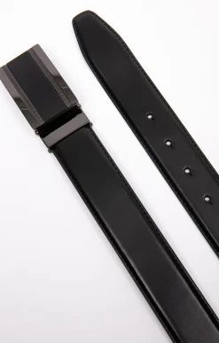 Accessoires<Armand Thiery Ceinture à plaque - Noir
