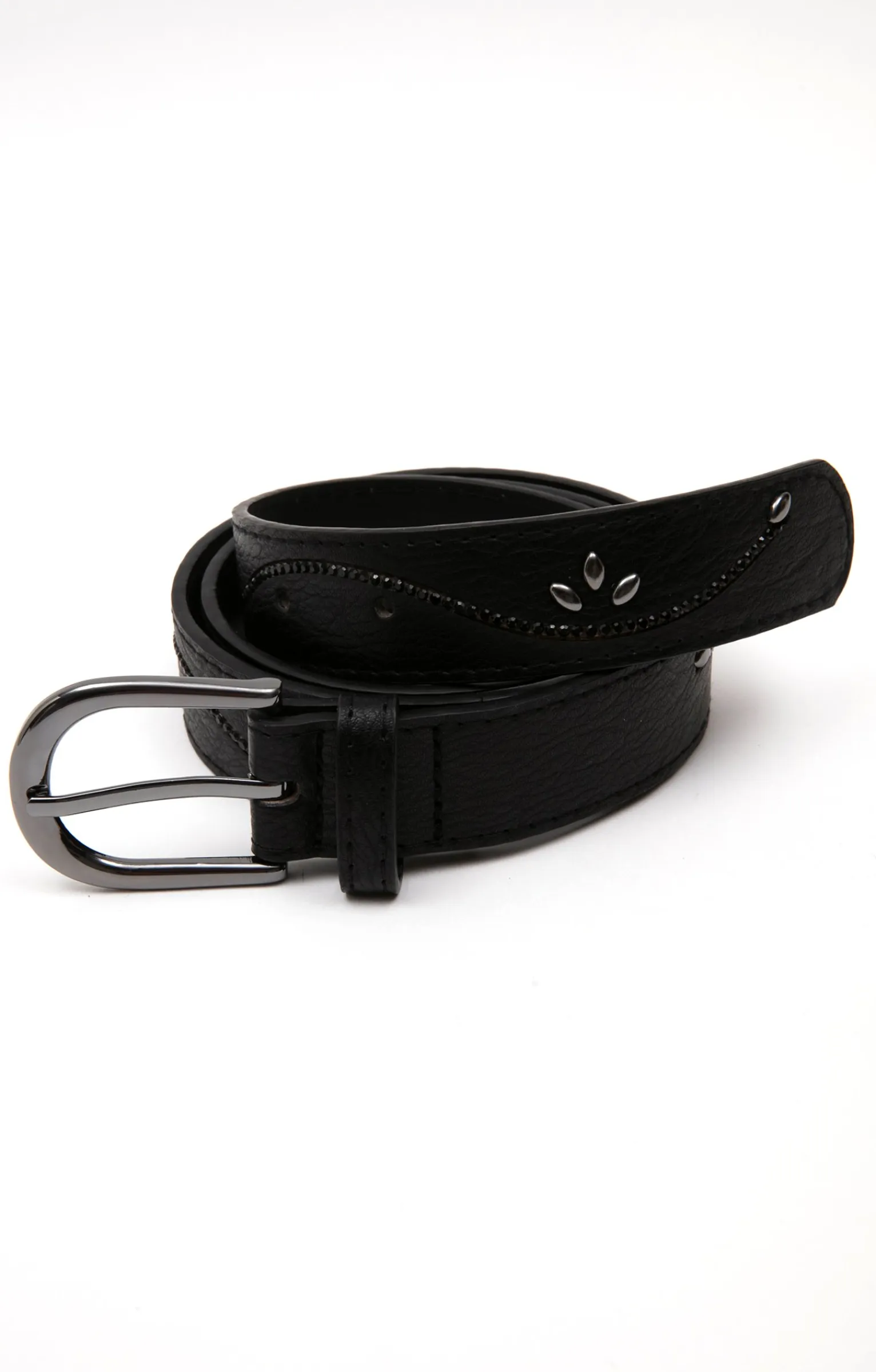 Accessoires<Armand Thiery Ceinture avec strass - Noir
