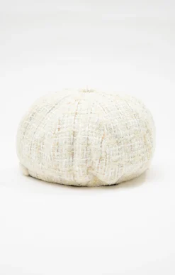 Accessoires<Armand Thiery Chapeau gapette avec fils métalliques - Écru