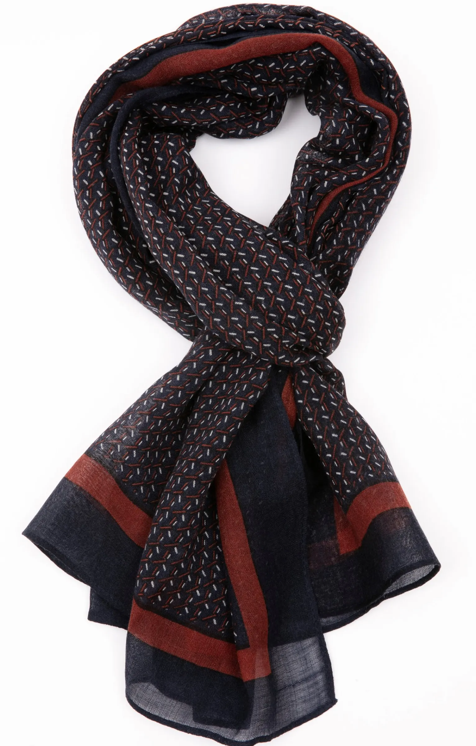 Accessoires<Armand Thiery ÉCHARPE GEOWOOL - Marron
