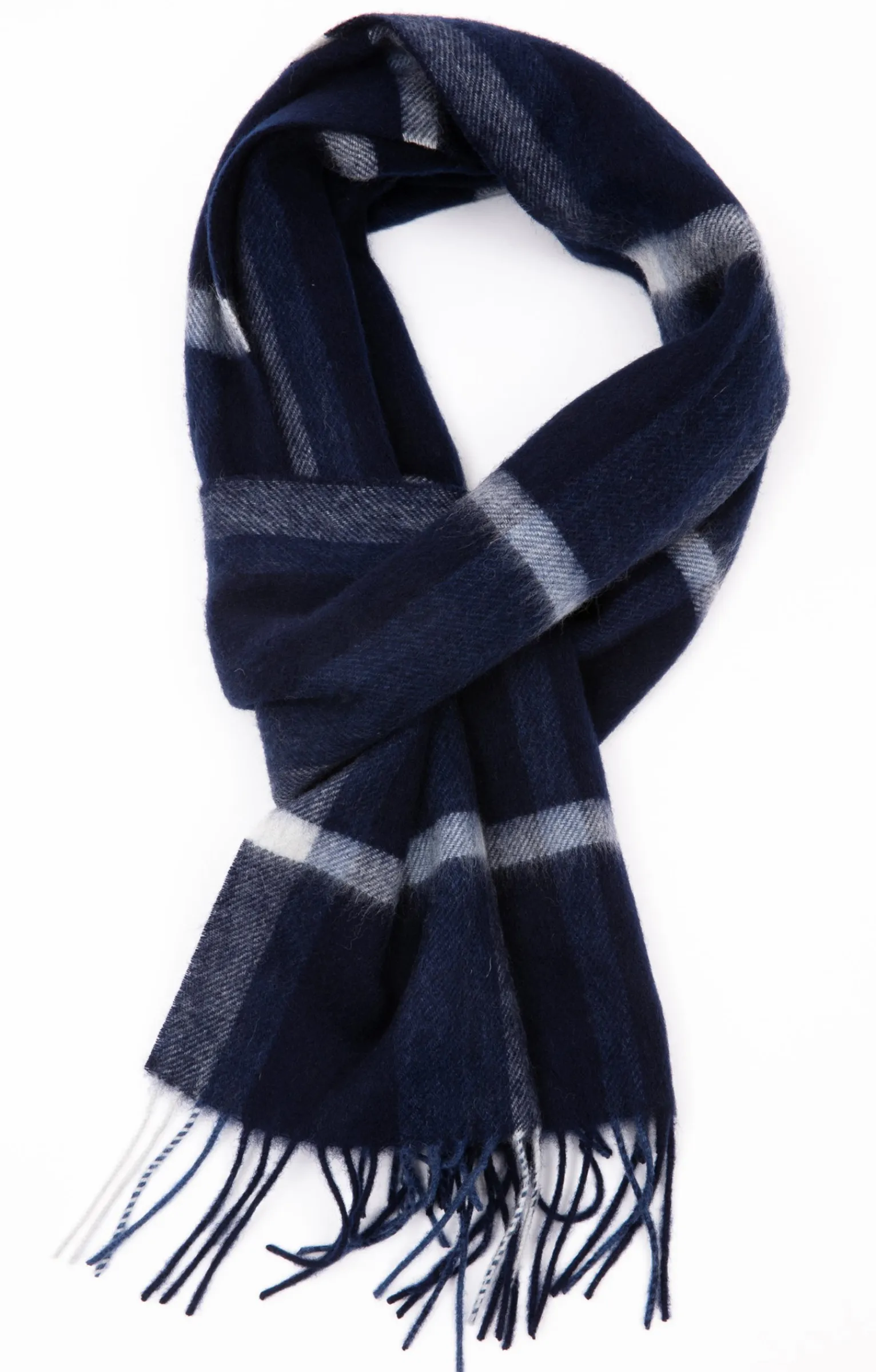Accessoires<Armand Thiery ÉCHARPE LAINE CARREAUX - Marine