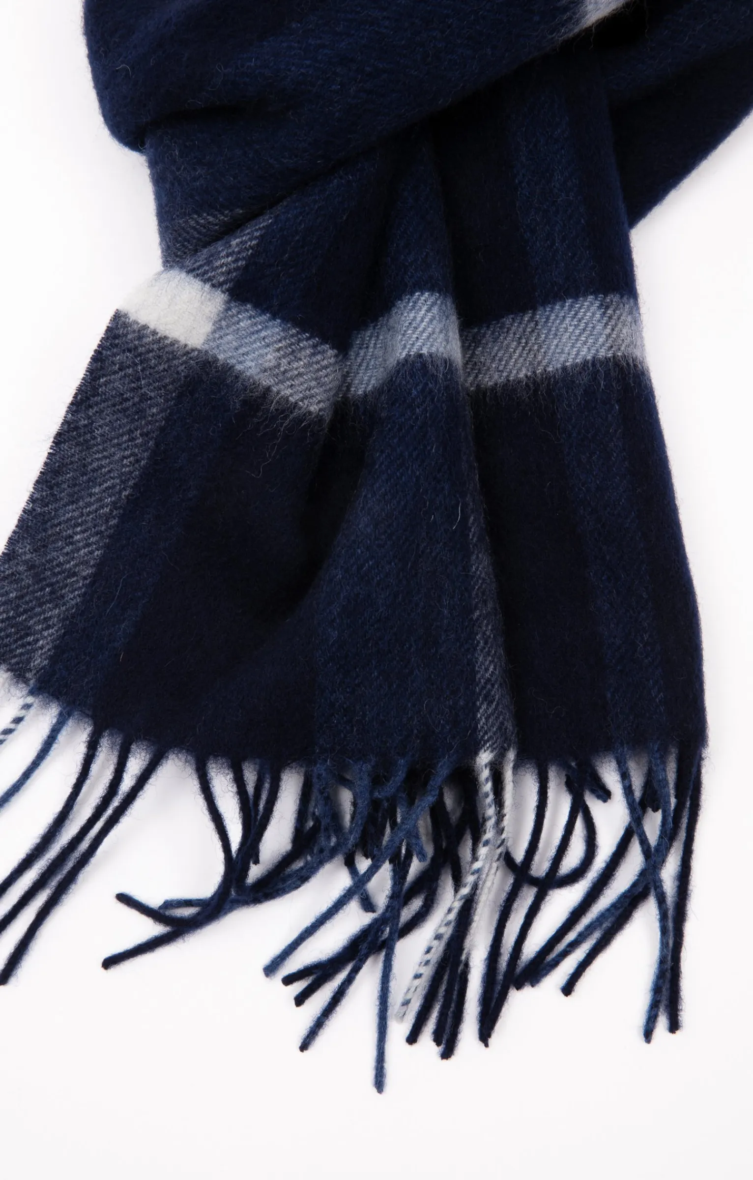Accessoires<Armand Thiery ÉCHARPE LAINE CARREAUX - Marine