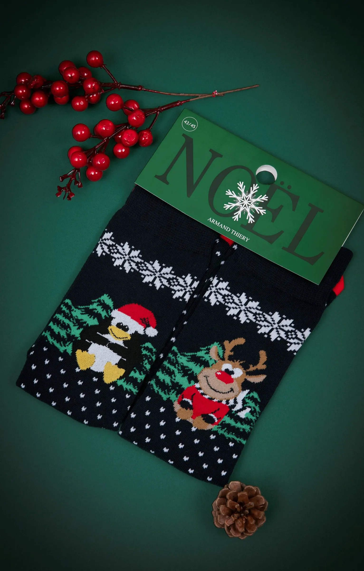 Sous-vêtements & Nuit<Armand Thiery Chaussettes duo - Marine
