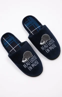 Accessoires<Armand Thiery Chaussons beau gosse - Marine