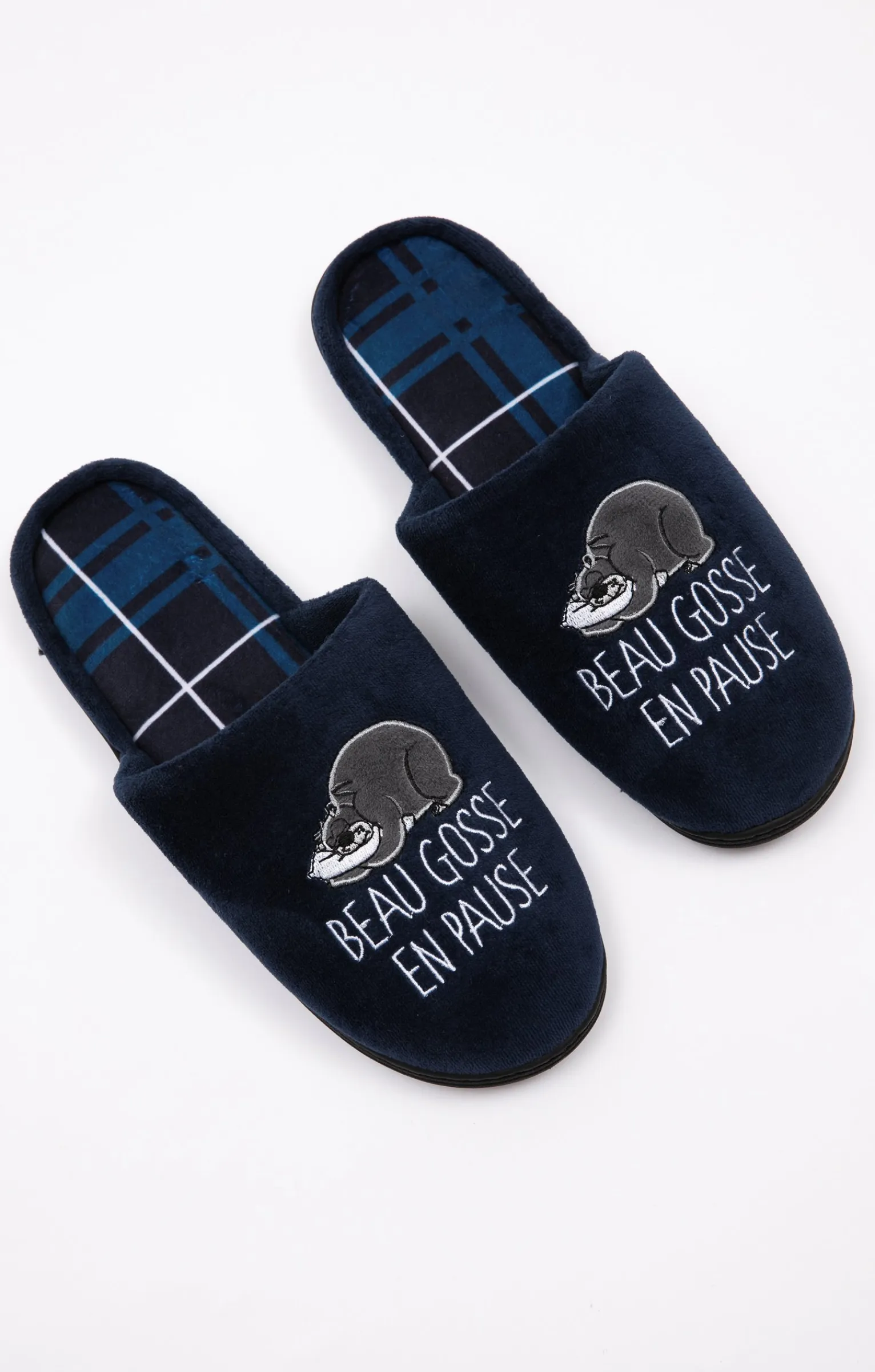 Accessoires<Armand Thiery Chaussons beau gosse - Marine