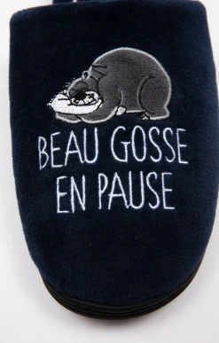 Accessoires<Armand Thiery Chaussons beau gosse - Marine