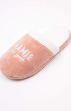 Accessoires<Armand Thiery Chaussons mamie - Pivoine