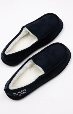 Accessoires<Armand Thiery Chaussons papi - Marine