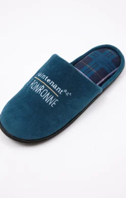 Accessoires<Armand Thiery Chaussons ronron - Pétrole