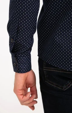 Chemises<Armand Thiery Chemise à manches longues - Marine