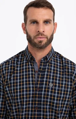 Chemises<Armand Thiery Chemise à manches longues CRX LÉGERS - Marine