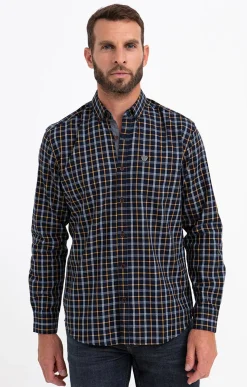 Chemises<Armand Thiery Chemise à manches longues CRX LÉGERS - Marine
