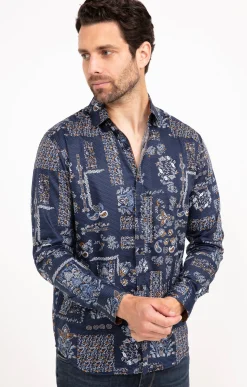 Chemises<Armand Thiery Chemise à manches longues FREAKY - Marine
