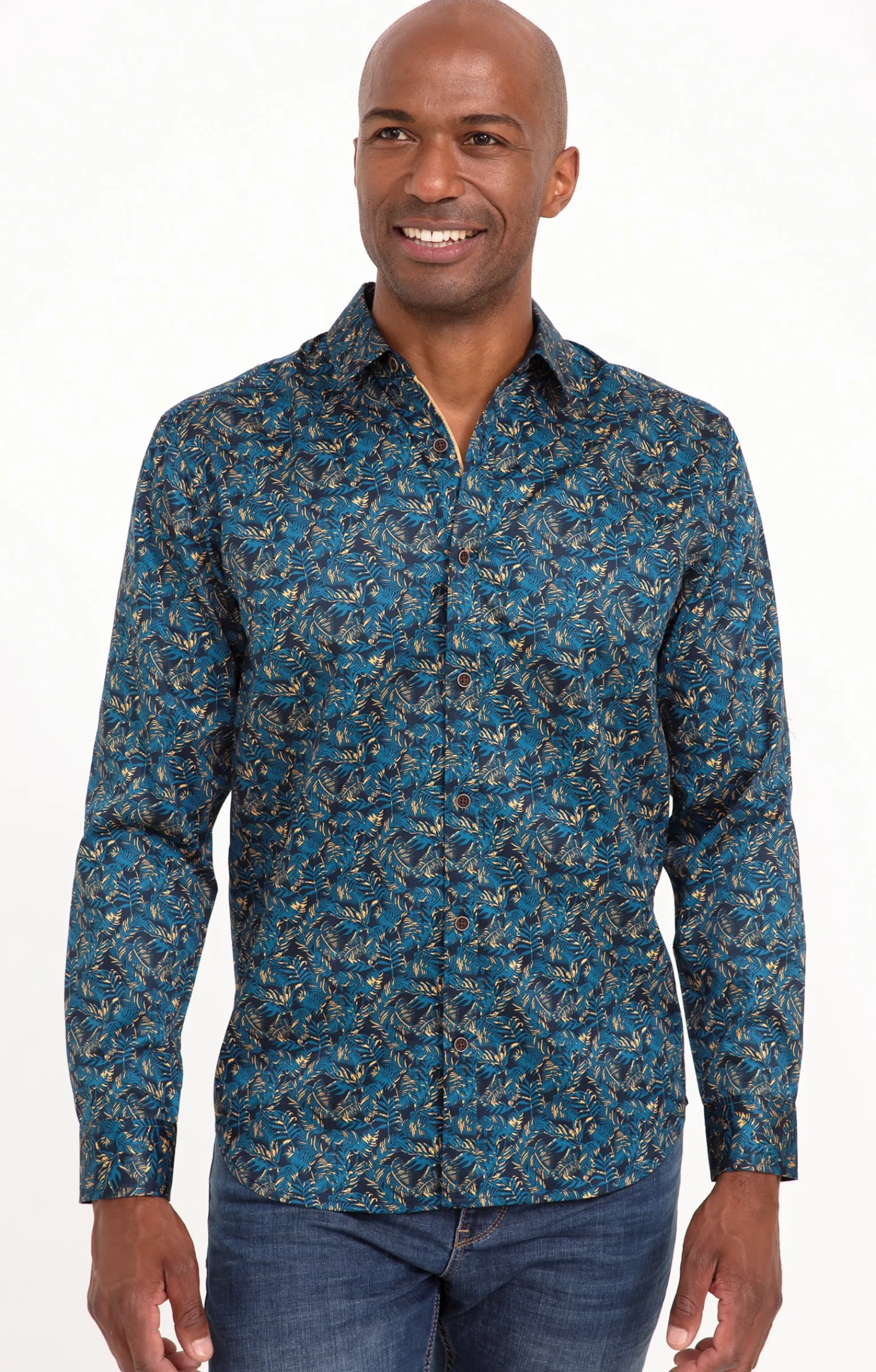Chemises<Armand Thiery Chemise à manches longues LILDARKO - Pétrole