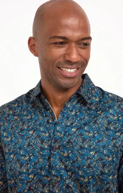 Chemises<Armand Thiery Chemise à manches longues LILDARKO - Pétrole
