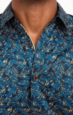 Chemises<Armand Thiery Chemise à manches longues LILDARKO - Pétrole