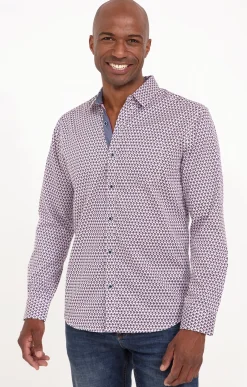Chemises<Armand Thiery Chemise à manches longues ROSASO - Bordeaux