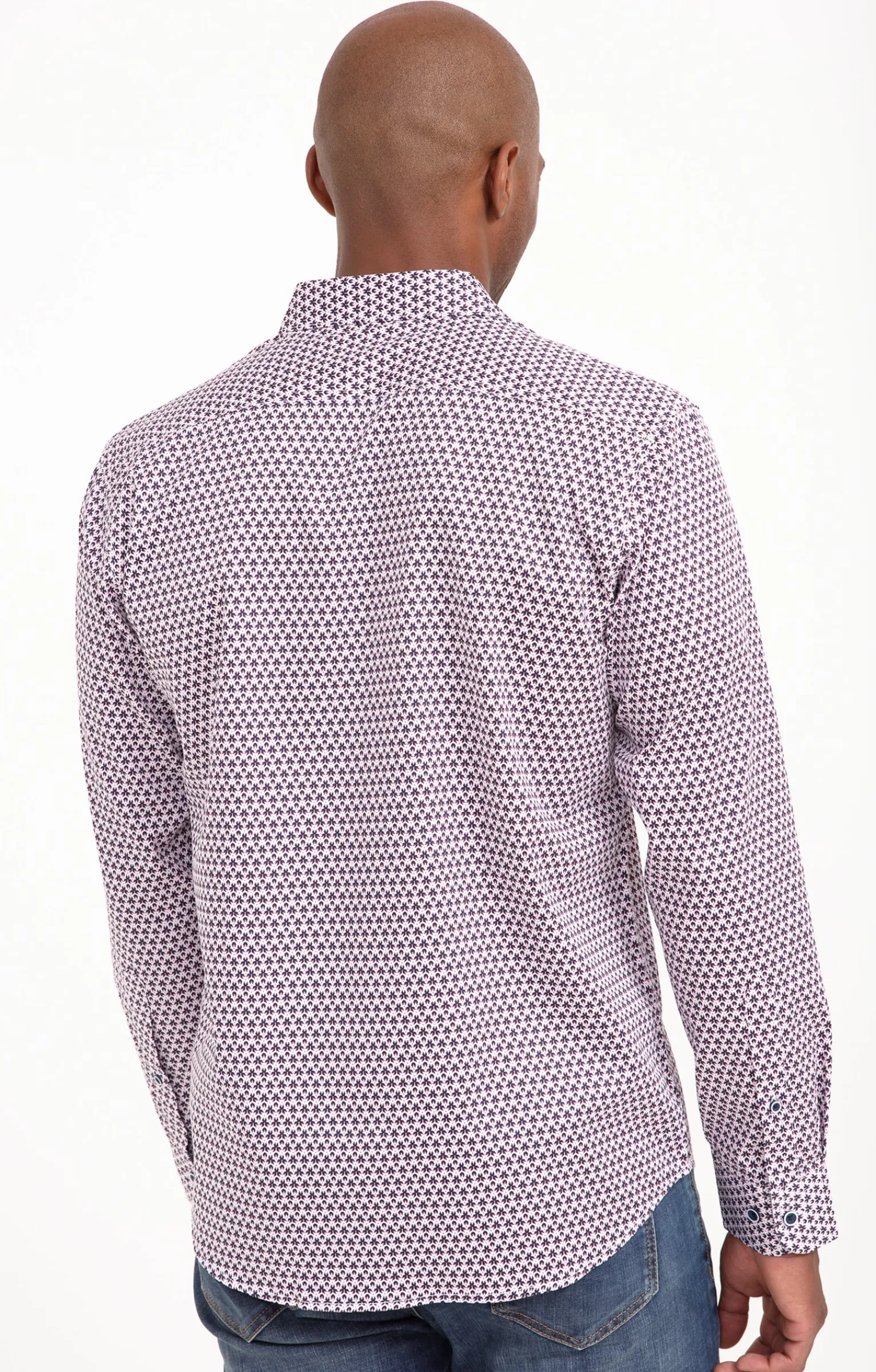 Chemises<Armand Thiery Chemise à manches longues ROSASO - Bordeaux