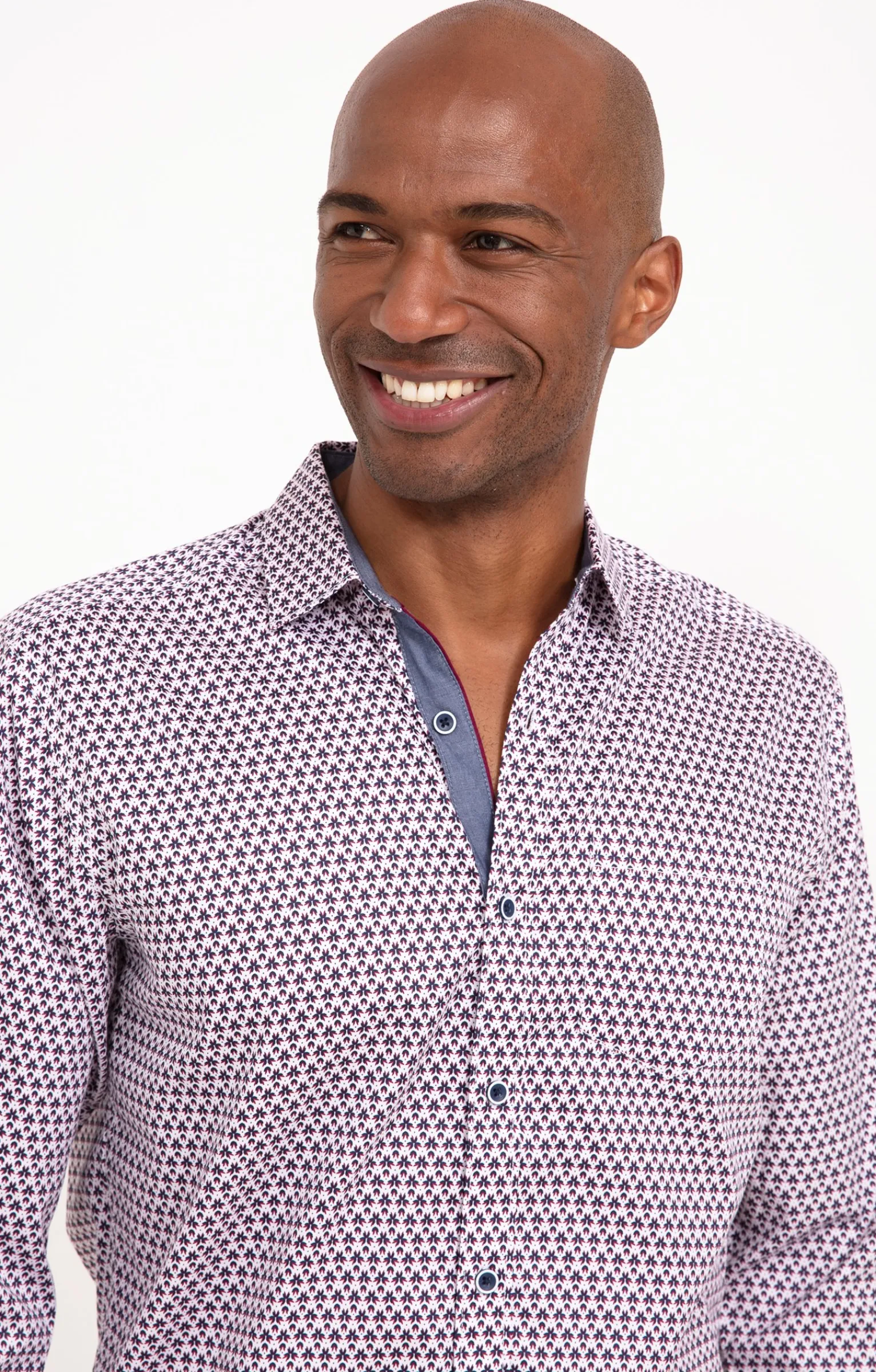 Chemises<Armand Thiery Chemise à manches longues ROSASO - Bordeaux