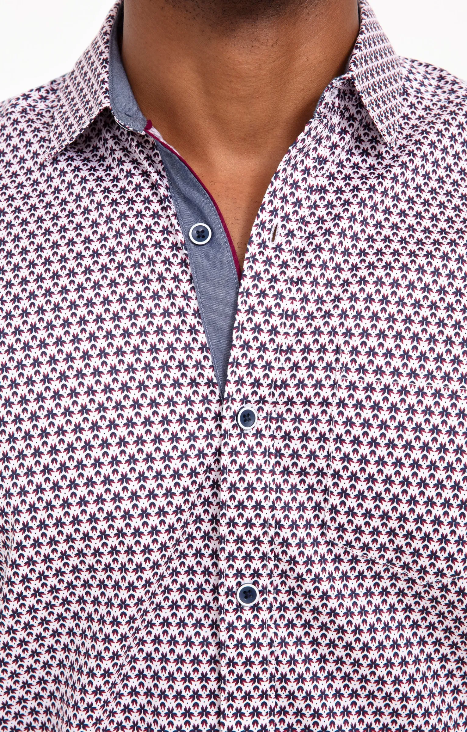 Chemises<Armand Thiery Chemise à manches longues ROSASO - Bordeaux