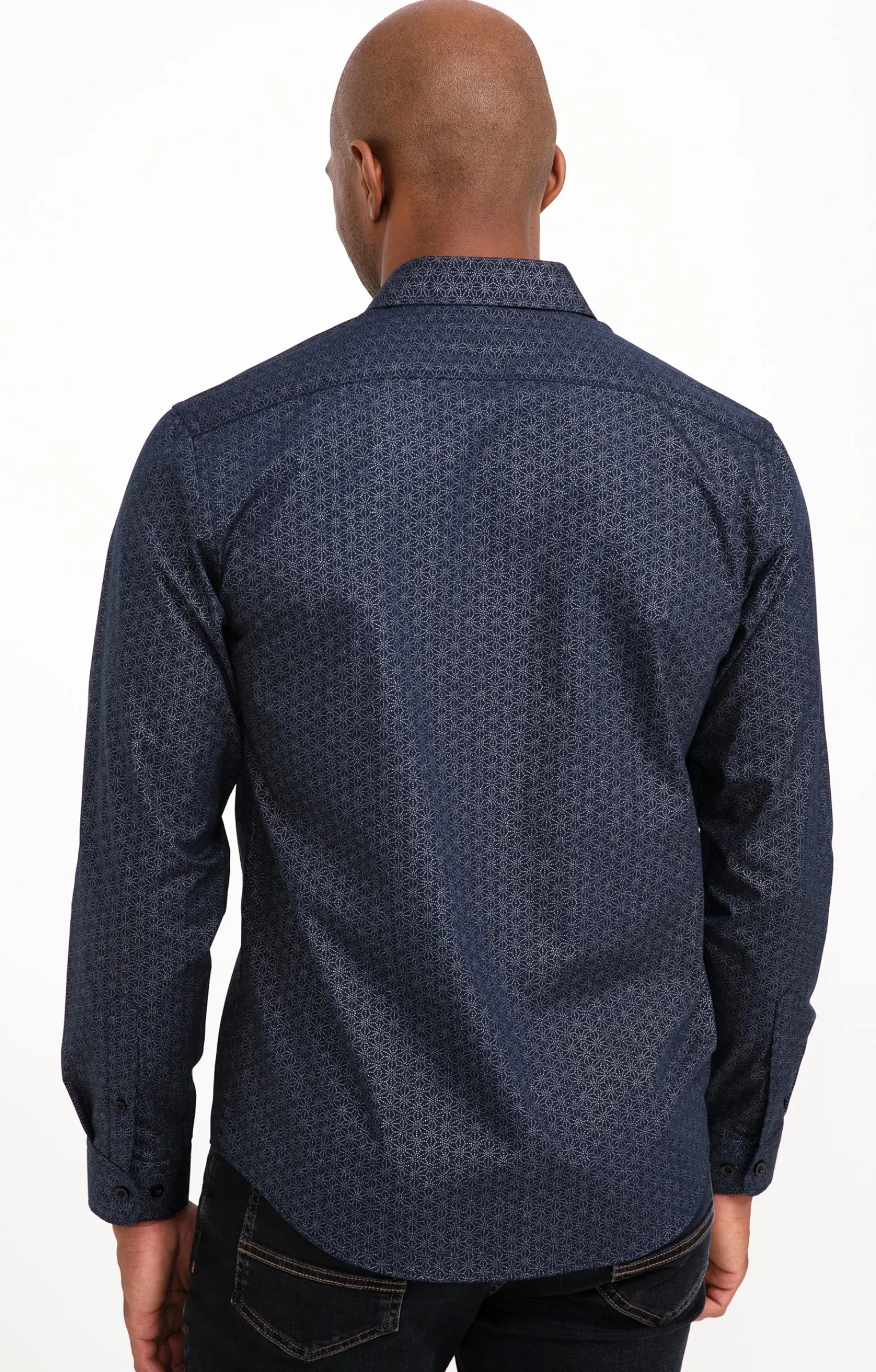 Chemises<Armand Thiery Chemise en lurex manches longues - Marine