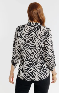 Chemisiers<Armand Thiery Chemise imprimé animal - Noir