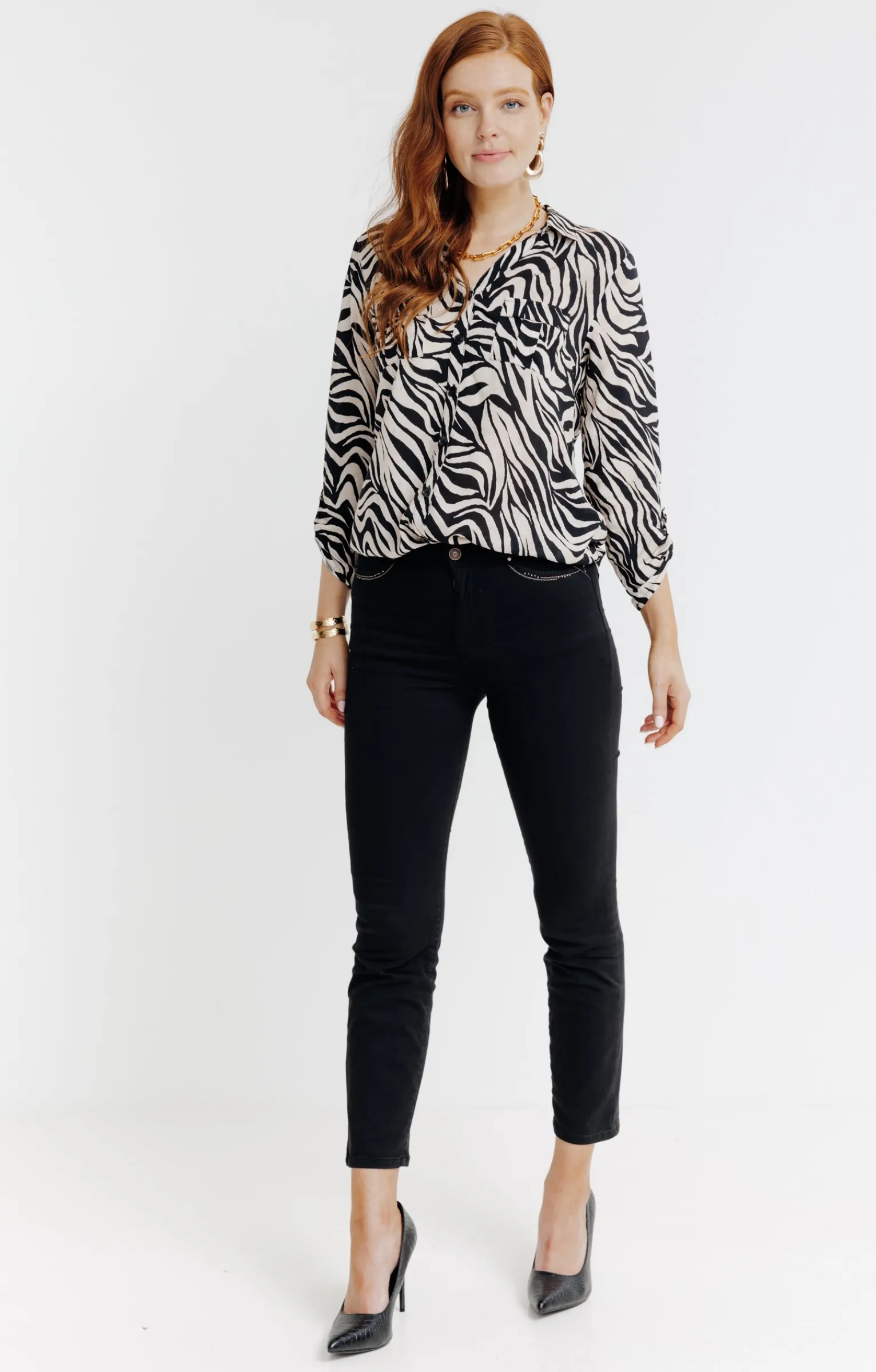 Chemisiers<Armand Thiery Chemise imprimé animal - Noir