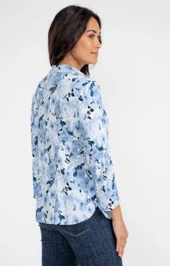 Chemisiers<Armand Thiery Chemise imprimé fleuri boutons nacrés - Écru