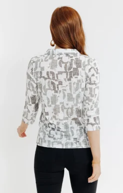Tee-shirts<Armand Thiery Chemise imprimé graphique - Écru