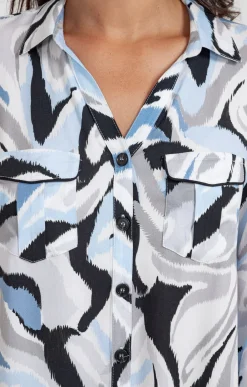Chemisiers<Armand Thiery Chemise imprimée animalier - Écru