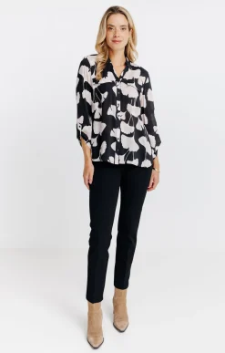 Chemisiers<Armand Thiery Chemise imprimée feuillage - Noir