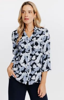Chemisiers<Armand Thiery Chemise imprimée feuillage - Noir