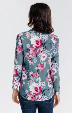 Chemisiers<Armand Thiery Chemise imprimée fleurie - Tilleul