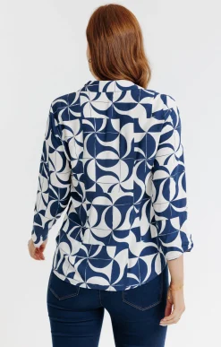 Chemisiers<Armand Thiery Chemise imprimée graphique - Bleu
