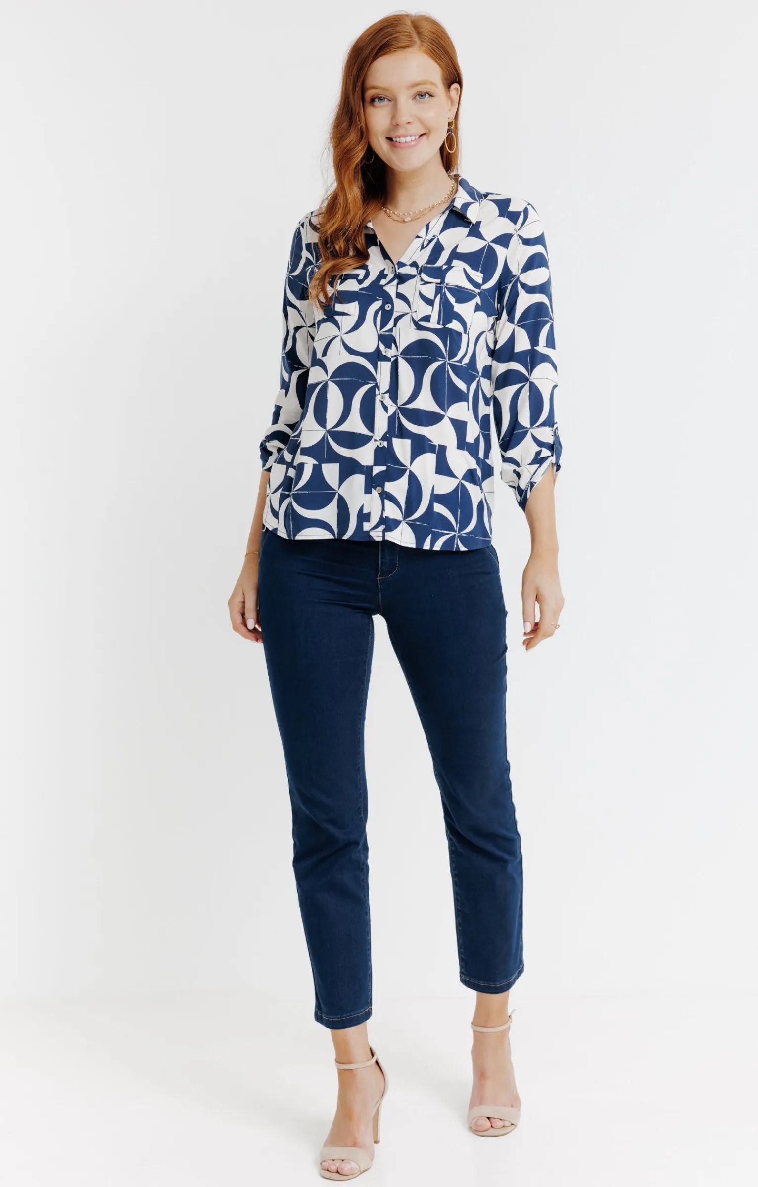 Chemisiers<Armand Thiery Chemise imprimée graphique - Bleu