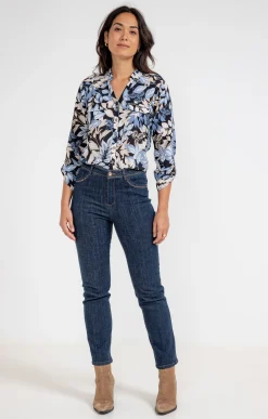 Chemisiers<Armand Thiery CHEMISE IMPRIME NATUREL AVEC POCHE - Noir