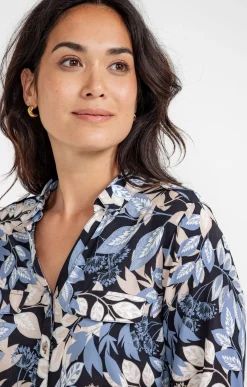 Chemisiers<Armand Thiery CHEMISE IMPRIME NATUREL AVEC POCHE - Noir