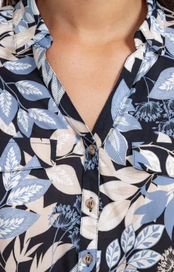 Chemisiers<Armand Thiery CHEMISE IMPRIME NATUREL AVEC POCHE - Noir