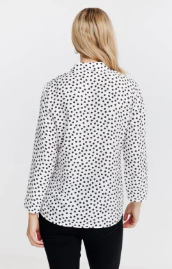 Chemisiers<Armand Thiery Chemise imprimée petits pois - Écru