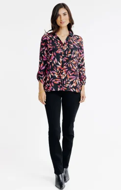 Chemisiers<Armand Thiery CHEMISE IMPRIMEE MOTIF FEUILLAGE COLORE - Noir