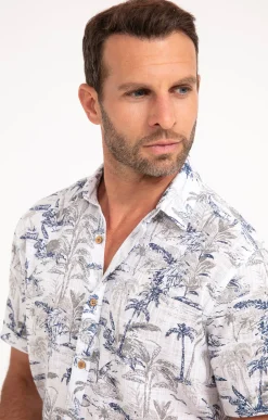 Chemises<Armand Thiery Chemise manches courtes COSTA WHITE - Blanc