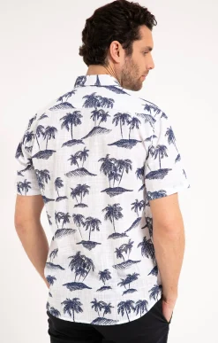 Chemises<Armand Thiery Chemise manches courtes ISLAND - Blanc