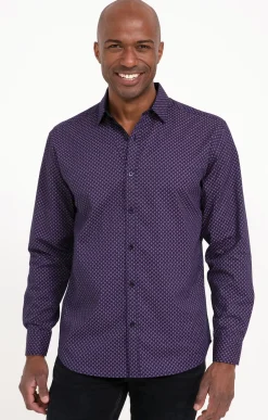 Chemises<Armand Thiery Chemise manches longes MACK - Prune