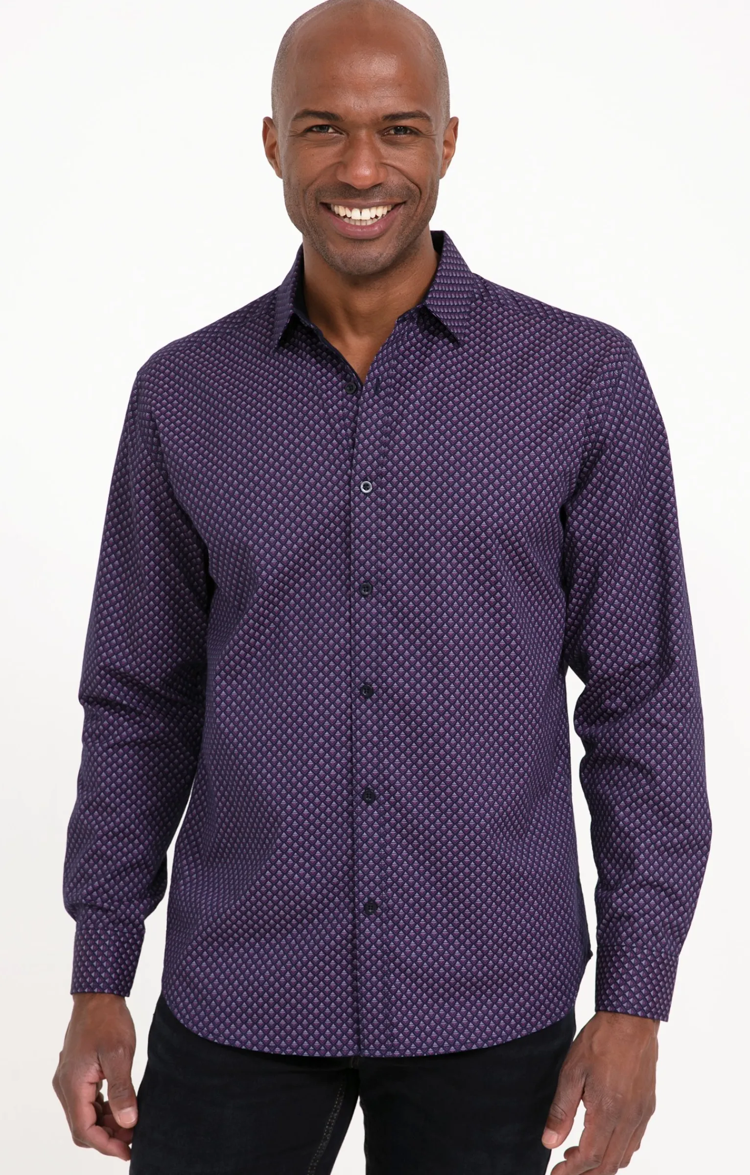 Chemises<Armand Thiery Chemise manches longes MACK - Prune