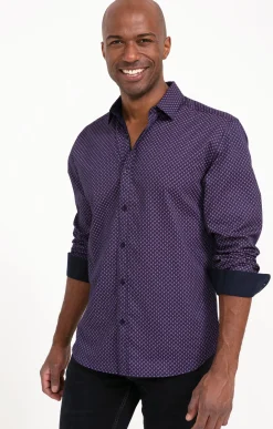 Chemises<Armand Thiery Chemise manches longes MACK - Prune