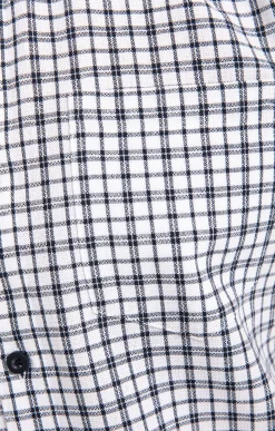 Chemises<Armand Thiery Chemise manches longues à carreaux DOBBY - Blanc