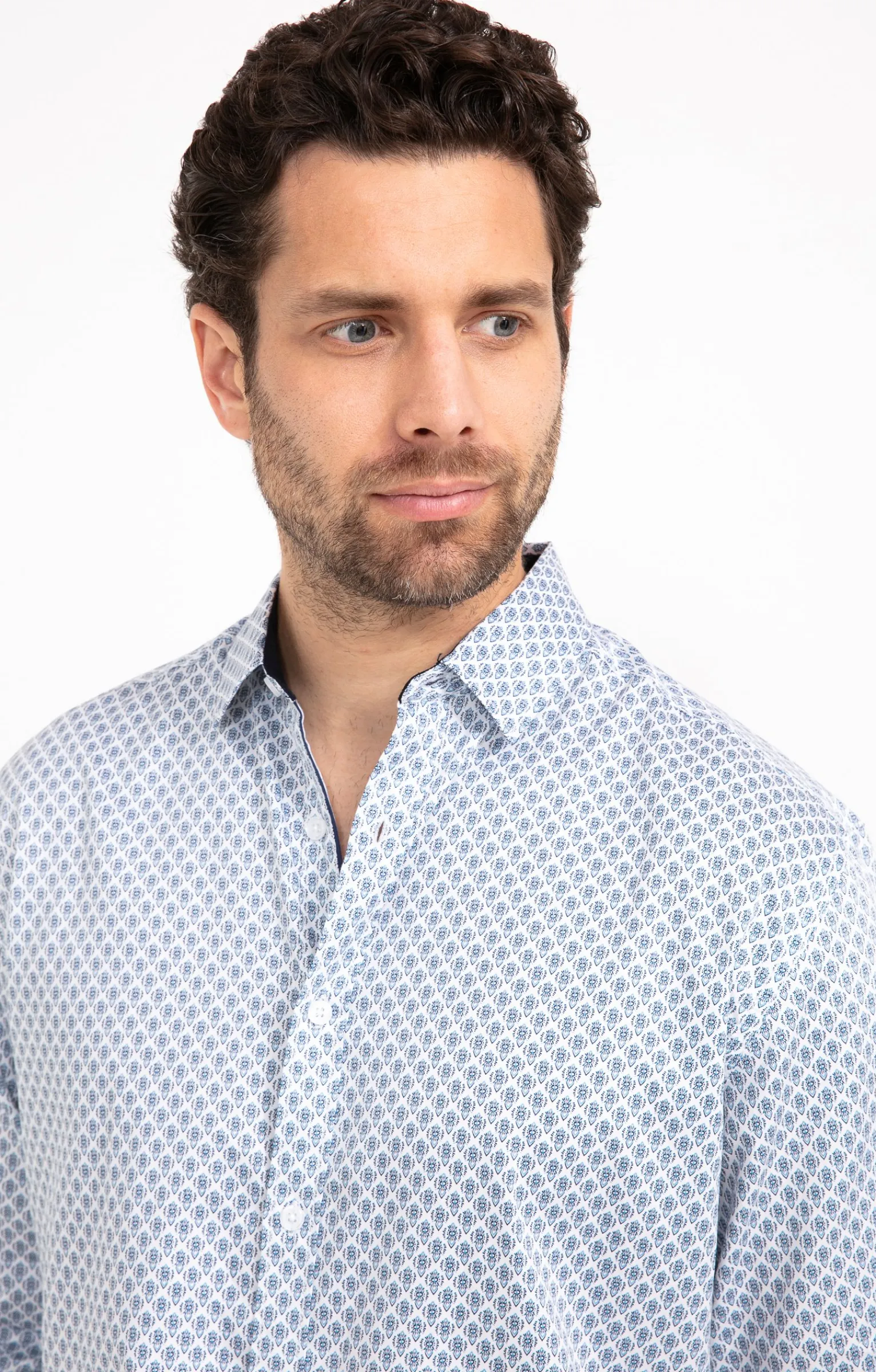 Chemises<Armand Thiery Chemise manches longues BARCA - Blanc